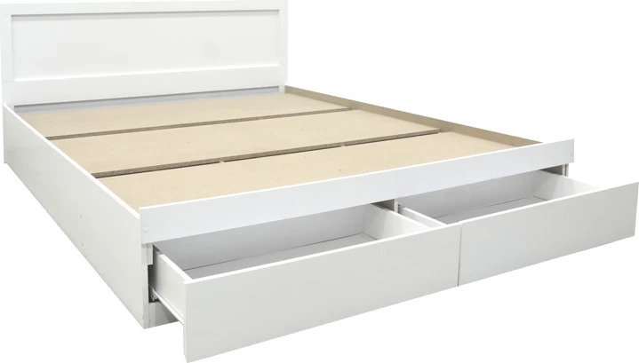 Krevat Olympus me sirtar, ngjyrë e bardhë, 120x200cm