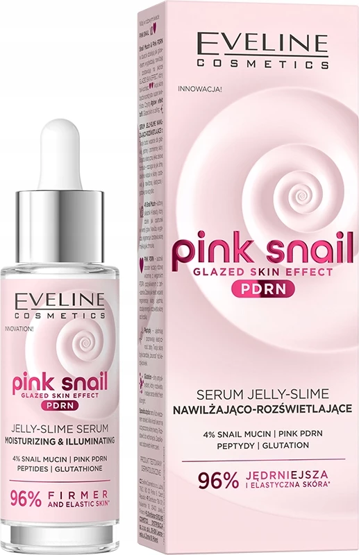 Serum për fytyrë Eveline Cosmetics Pink Snail për femra, 30ml