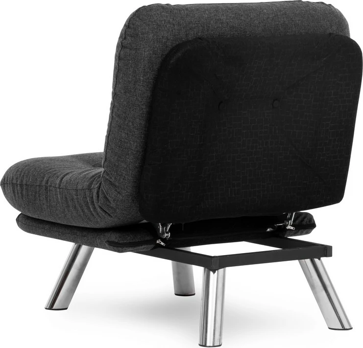 Krevat-karrige një vendi, Atelier del Sofa, Misa Small Solo, ngjyrë gri e errët