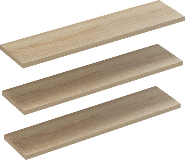 Raft muri melamine, ngjyrë sonoma, 60x14.5x1.8 cm