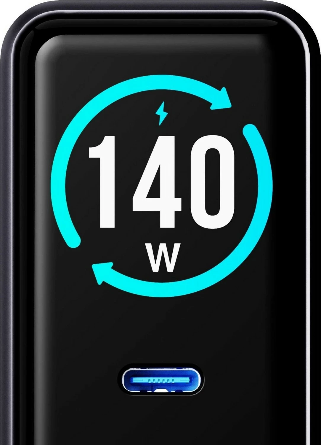 Karikues tavoline 3MK InCharge Lumin PD3.2 140W, 4x USB-C, 1x USB-A, e zezë