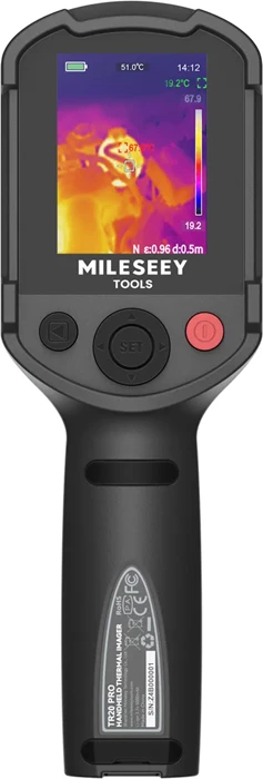 Kamerë termike Mileseey TR20 Pro, 320×240, 2.8\", 50 Hz, IP54, memorie 8 GB, bateri 5000 mAh