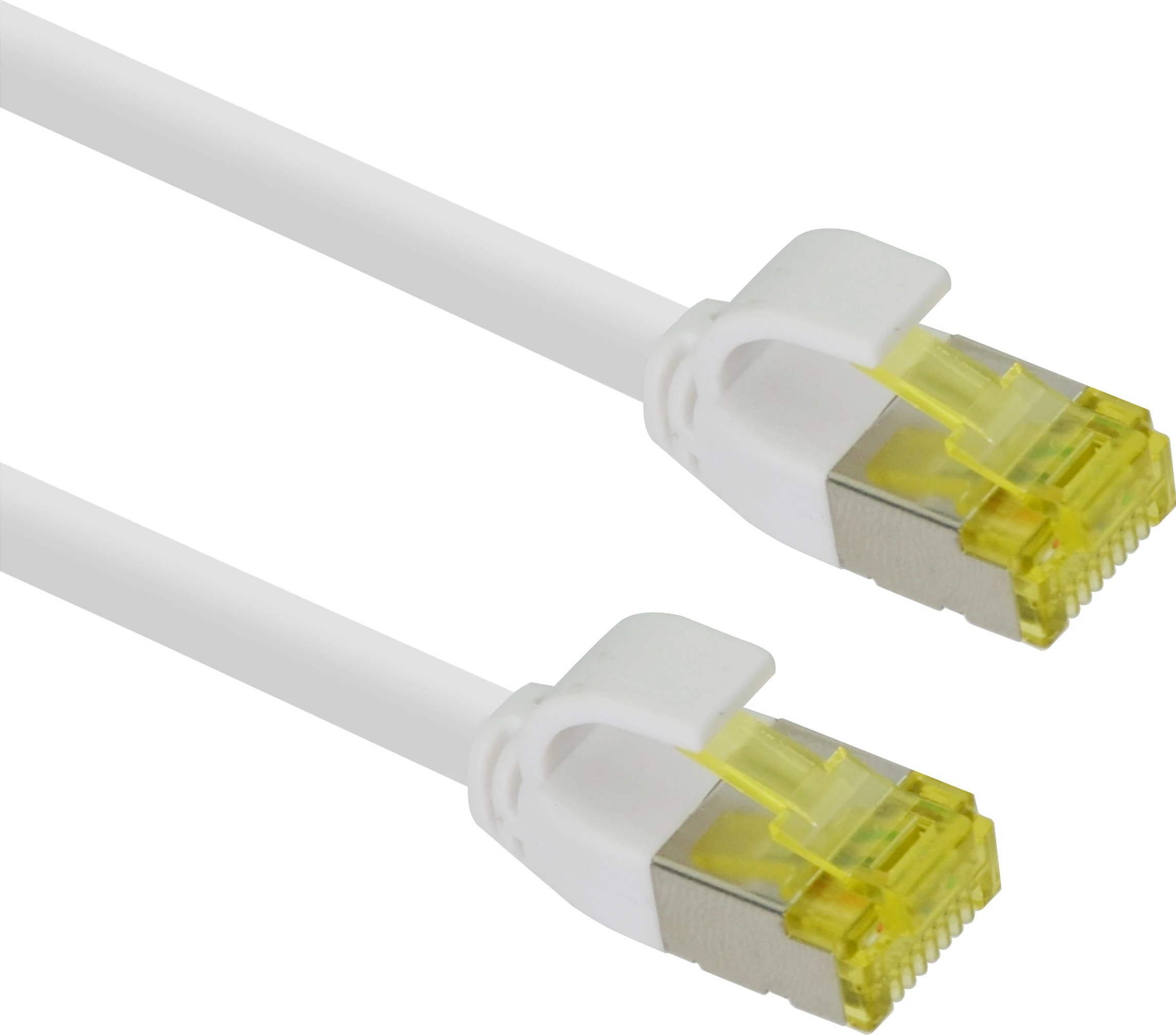 Kabllo rrjeti Helos Cat6a Ultraslim GHMT, RJ45-RJ45, 2m, e bardhë