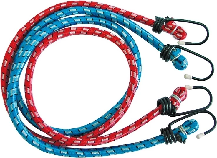 Litar elastik lidhës MEGA 24778, 80 cm, set 2 copë, kuqe/kaltër
