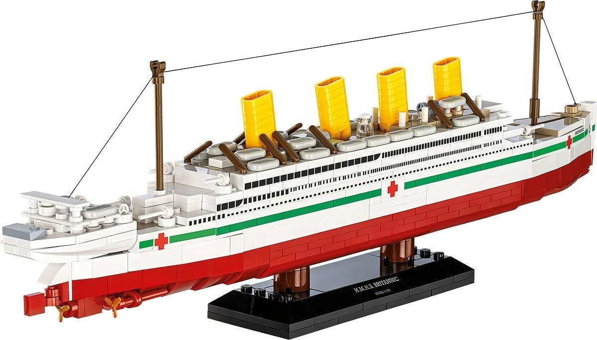 Set blloqe ndërtimi Cobi H.M.H.S. Britannic, 636 pjesë, plastikë