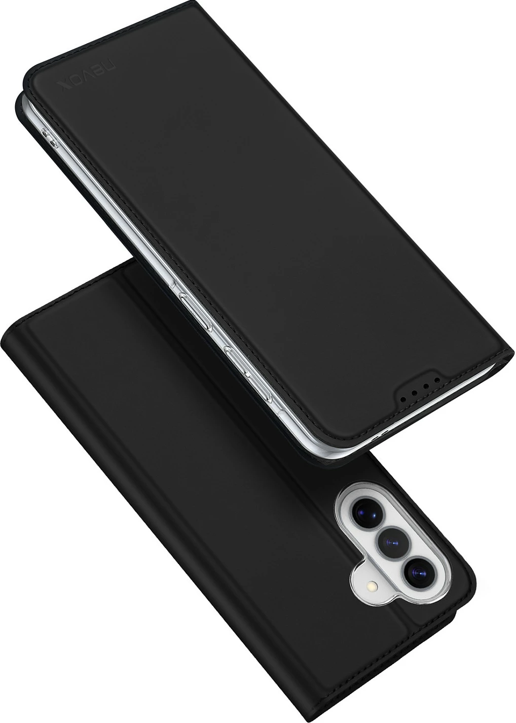 Mbështjellës nevox VARIO Series për Samsung Galaxy A57 5G, folio me kapak, stand, i zi