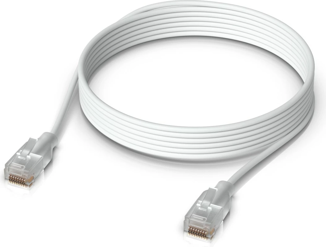 Kabëll rrjeti Ubiquiti UACC-Cable-Patch-EL-3M-W, 3 m, Cat6, RJ-45, i tejdukshëm, i bardhë