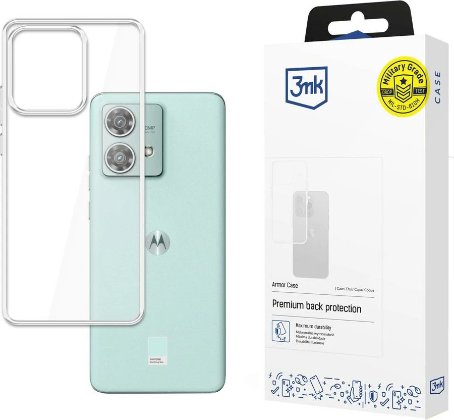 Mbështjellës 3mk Armor Case për Motorola Edge 40 Neo, transparent