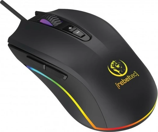 Maus gaming Rebeltec Predator, me tela, 6400 DPI, 7 butona, i zi