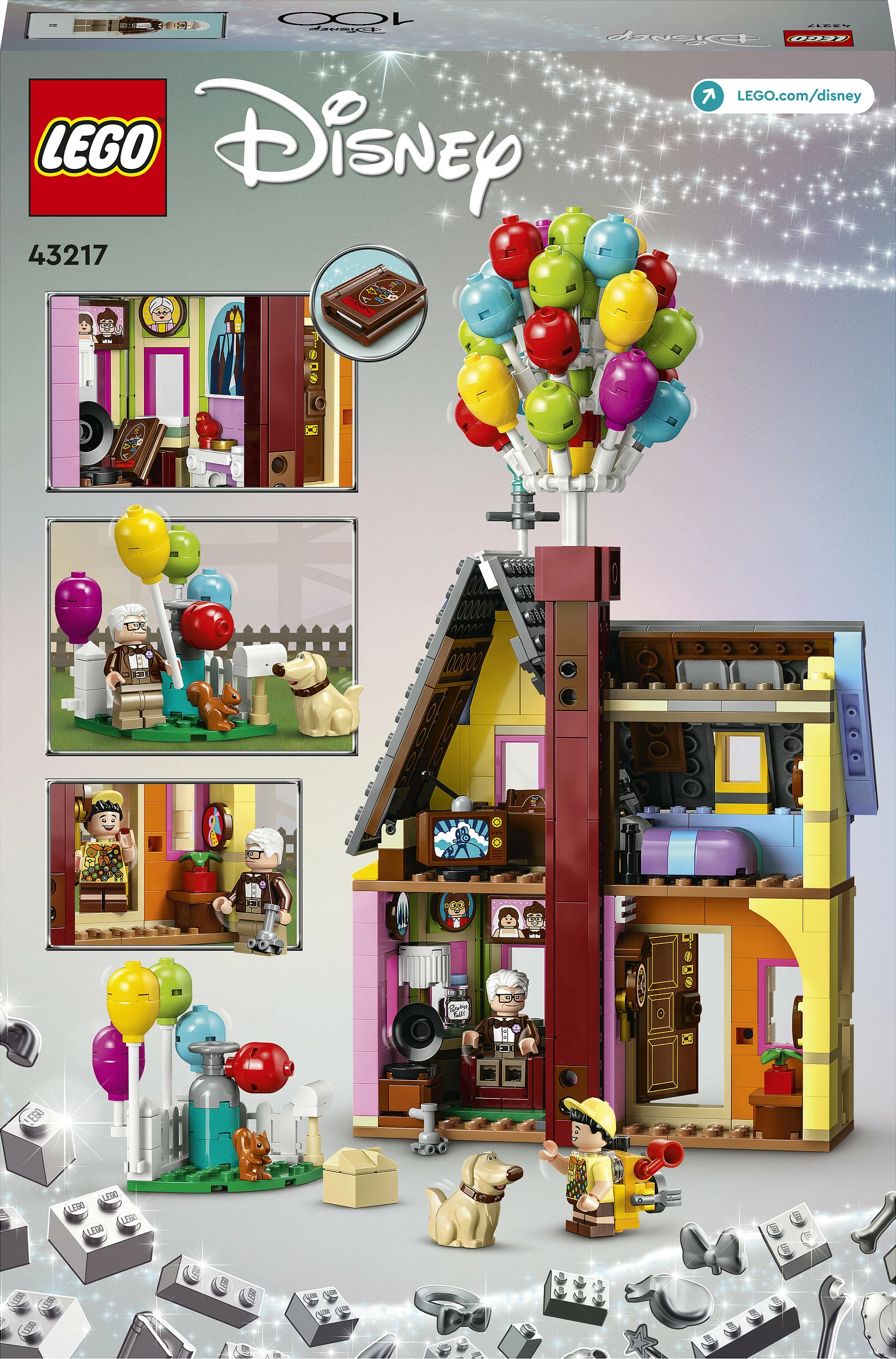 Set ndërtimi LEGO Disney 43217 Up House, 598 copë, shumëngjyrësh