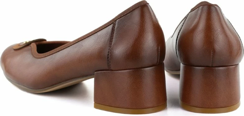 Këpucë me takë Potocki SZ12788, kafe