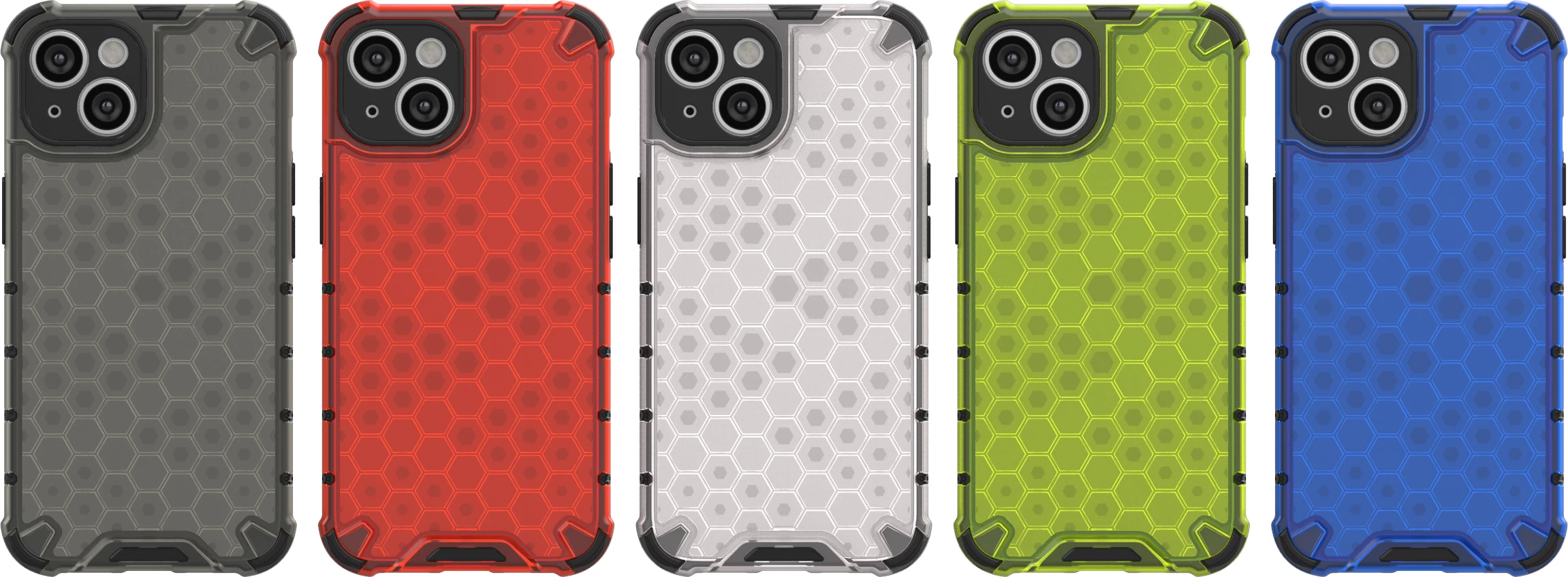 Mbështjellës Hurtel Honeycomb për iPhone 14, i zi