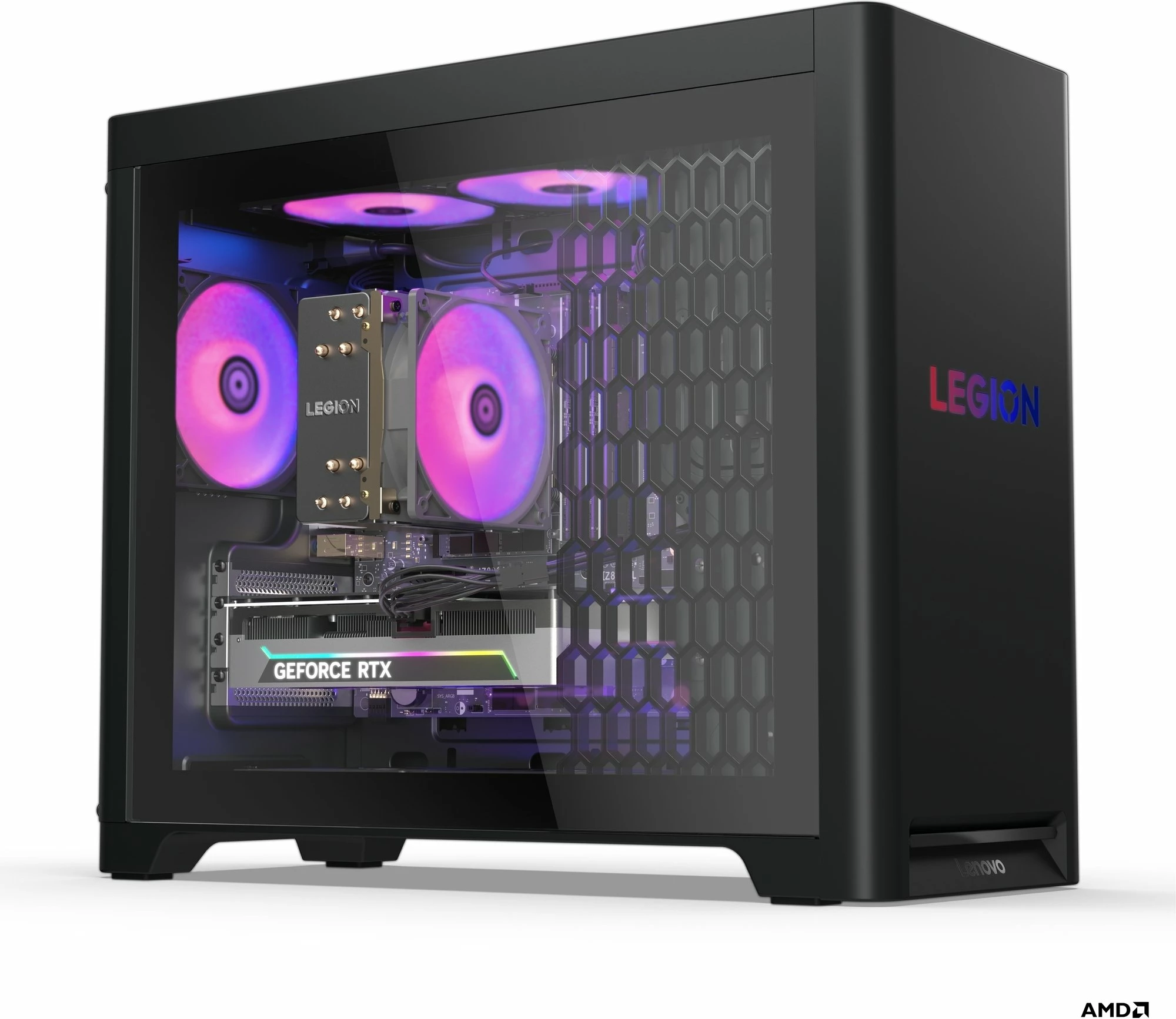 Kompjuter desktop gaming Lenovo Legion T5 30AGB10, Ryzen 7 7700X, 32 GB DDR5 RAM, RTX 5070 Ti 16 GB, SSD 2 TB M.2 PCIe, Windows 11 Home, i zi