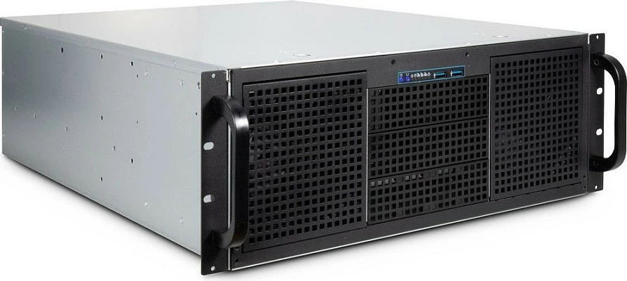 Kasë serveri Inter-Tech 4U 40255, Rackmount, ATX/EATX/micro ATX/Mini-ITX, 11x3.5" + 4x2.5", USB 3.2, zi/gri