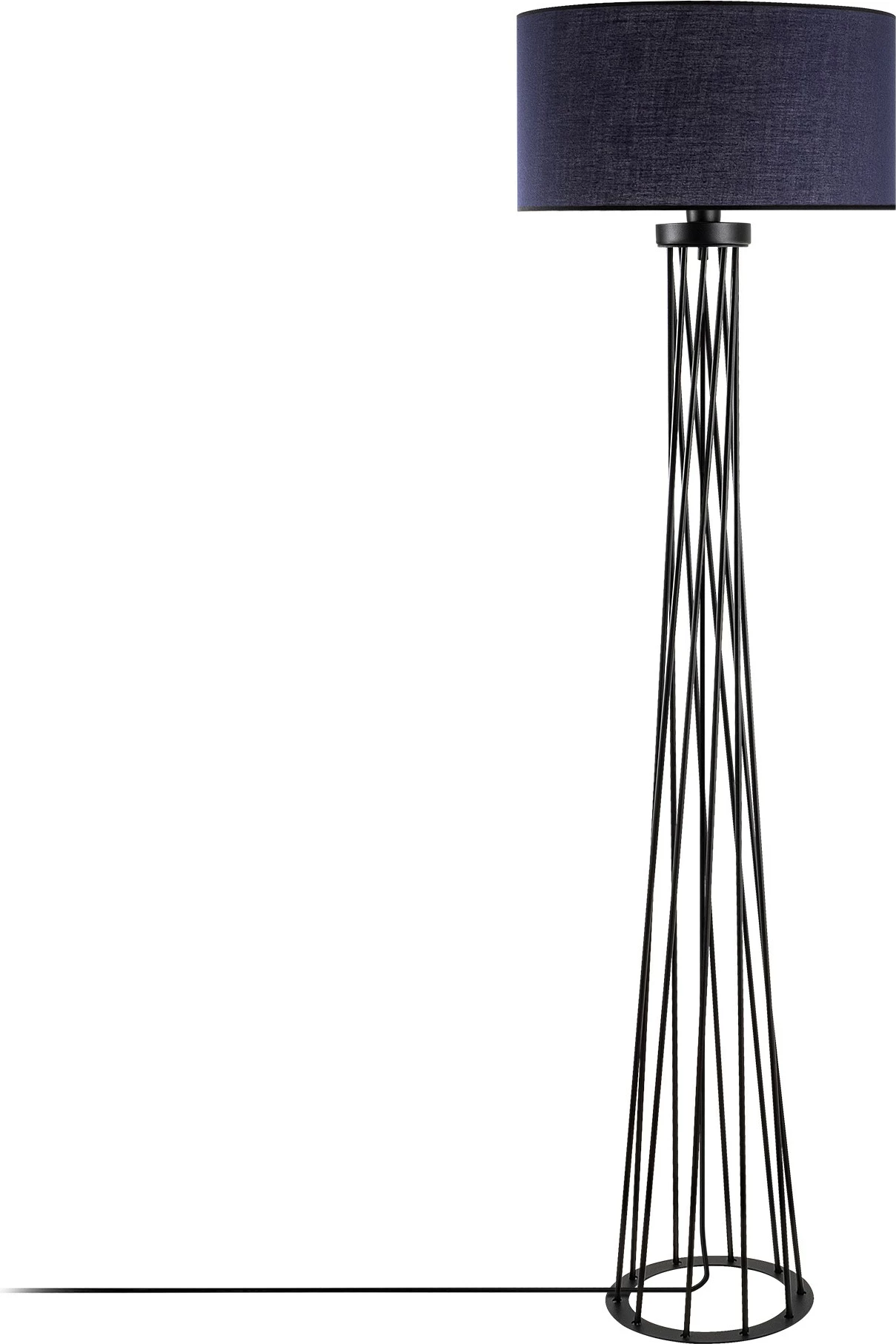 Llambë dyshemeje Opviq, e gjatë, anthracite, 50x175x50 cm