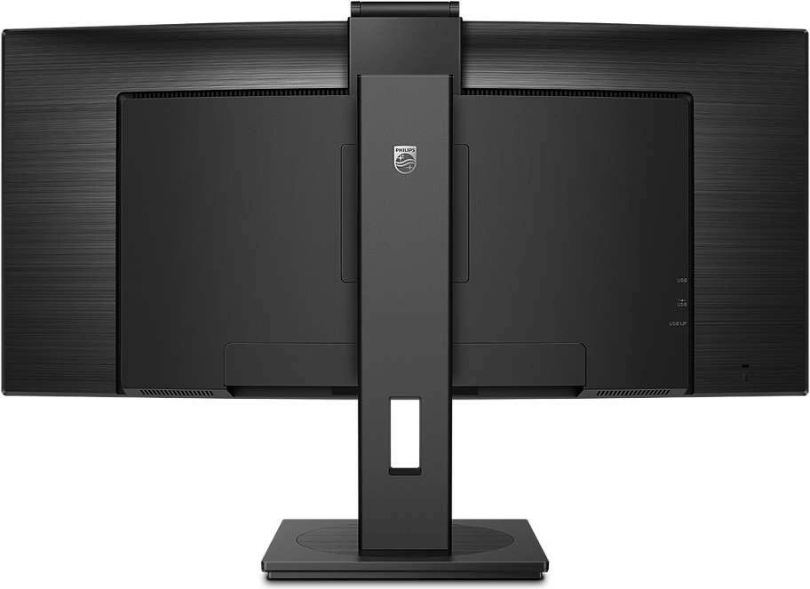 Monitor Philips 346P1CRH/00, 34 inç, VA Curved, 3440x1440, USB-C, Kamerë, E zezë