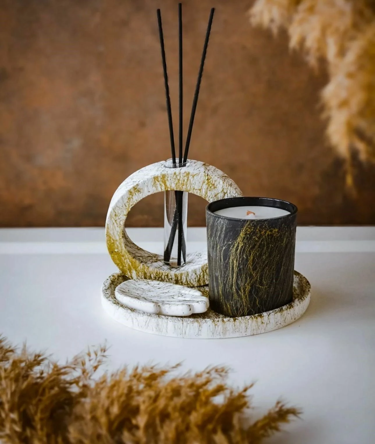 Set qirinjsh (4 copë), ngjyrë ari, Evila Originals, Ers1264