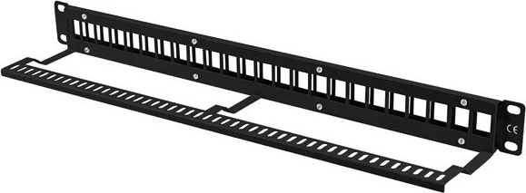 Patch panel LANBERG PPKS-1024-B, 24 porta, 19"/1U, i zi