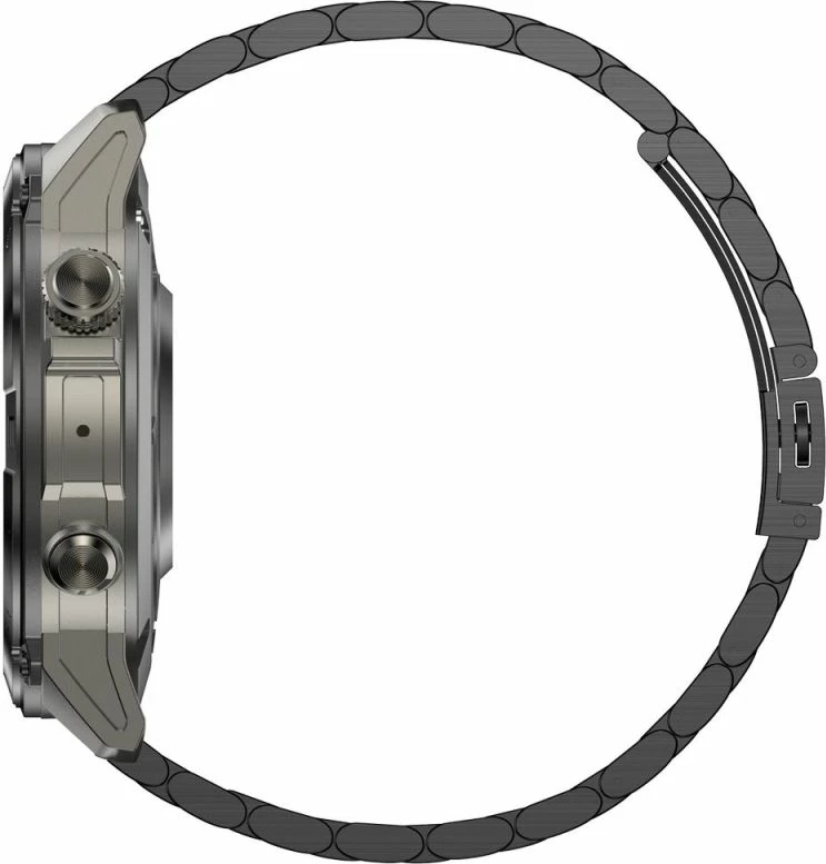 Smartwatch Gravity GT46-3, rrip silikoni + byzylyk çeliku, grafit