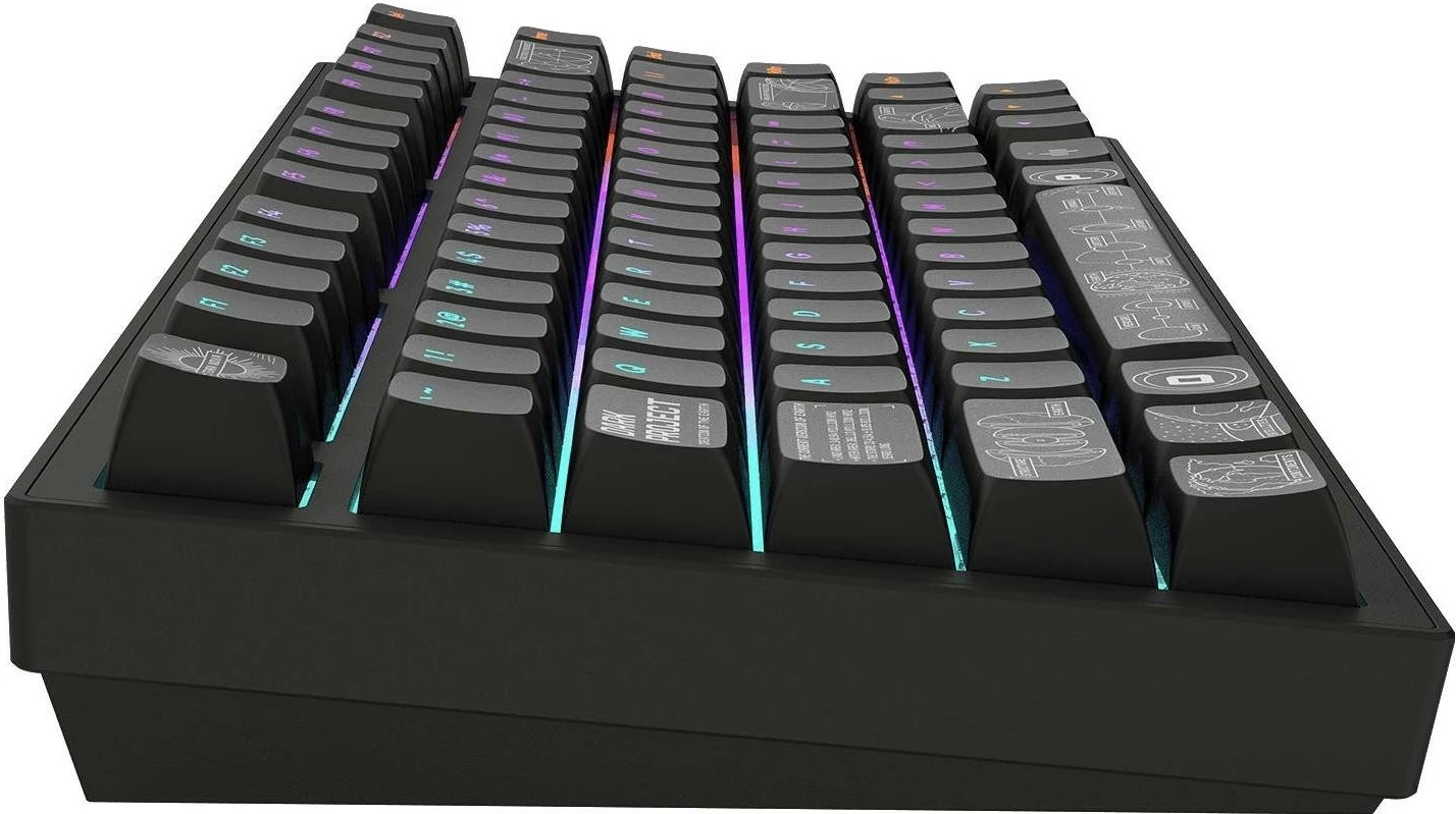 Tastierë Dark Project ALU Terra Nova Wireless, RGB, e zezë