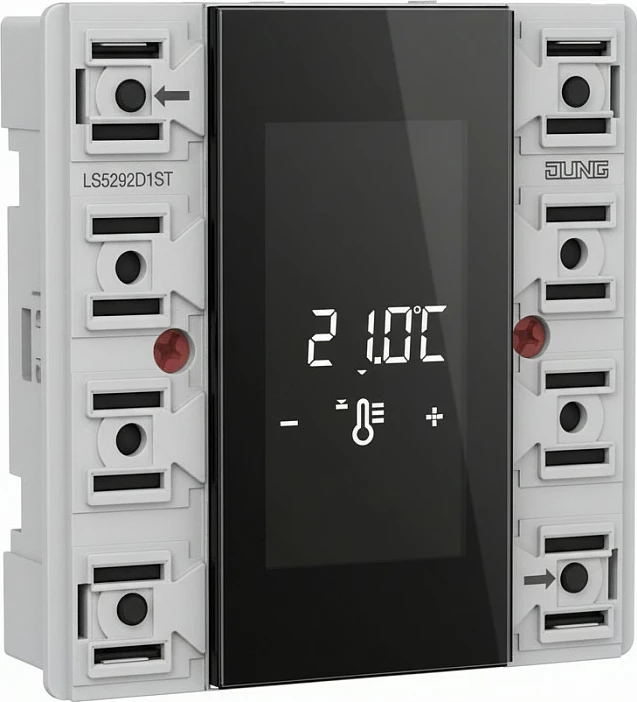 Kontroller dhome KNX Jung LS 5292 D1 ST, modul 2-kanal, me ekran temperature, i zi