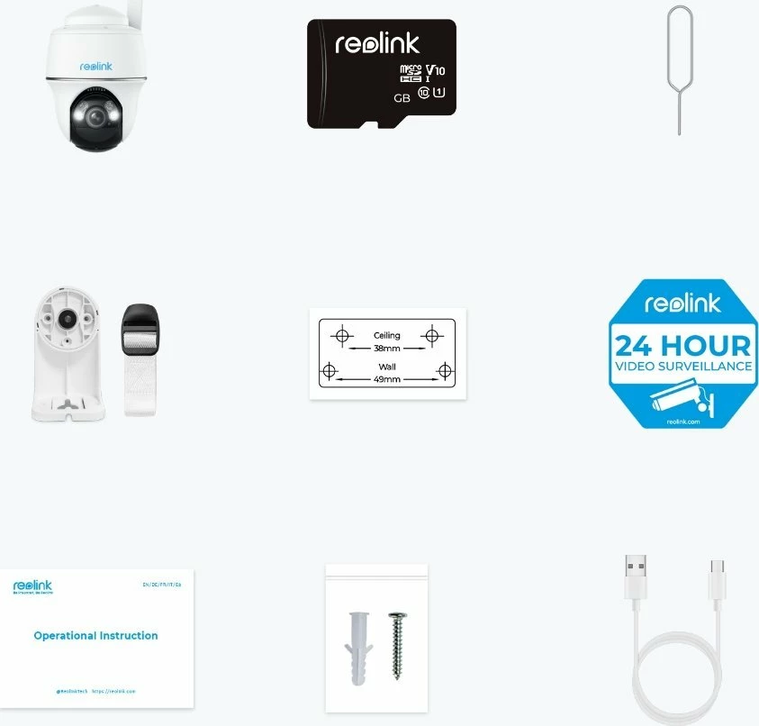 Kamerë IP Reolink Go Series G430 5MP, 4G LTE/Wi‑Fi, bateri 6000mAh, microSD deri 128GB, IP64, bardhë/zi