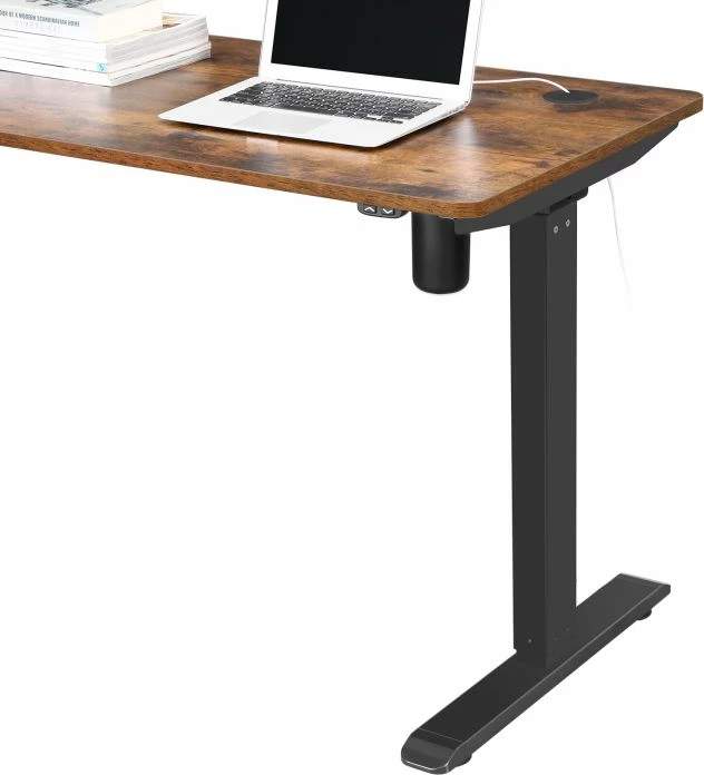 kornizë tavoline elektrike sit/stand SONGMICS LSD010B01V1, rregullim lartësie 71-112 cm, gjatësi 115-147 cm, ngarkesë 100 kg, e zezë