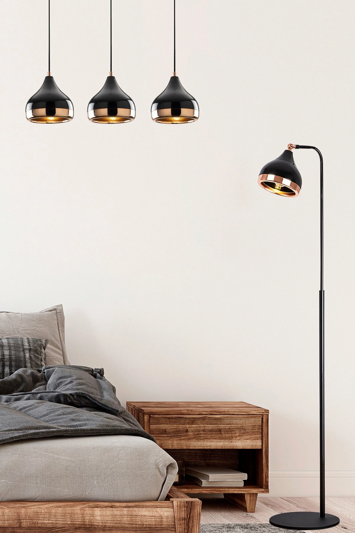 Set llambë tavani dhe llambë dyshemeje Opviq, Yıldo - Set5