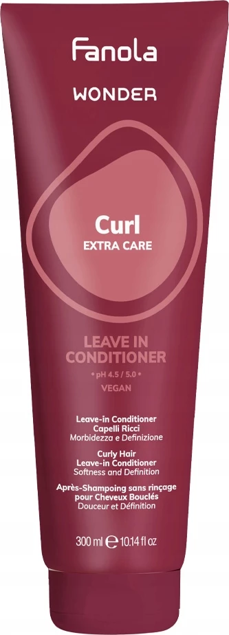 Kondicioner pa shpëlarje për flokë kaçurrela Fanola Wonder Curl Extra Care për femra, 300ml