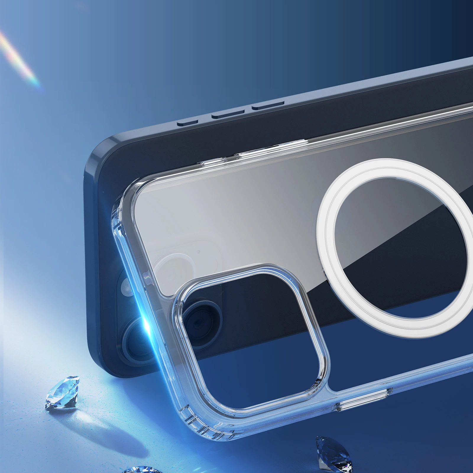 Mbështjellës Dux Ducis Clin Mag për iPhone 16 Pro, MagSafe, transparent