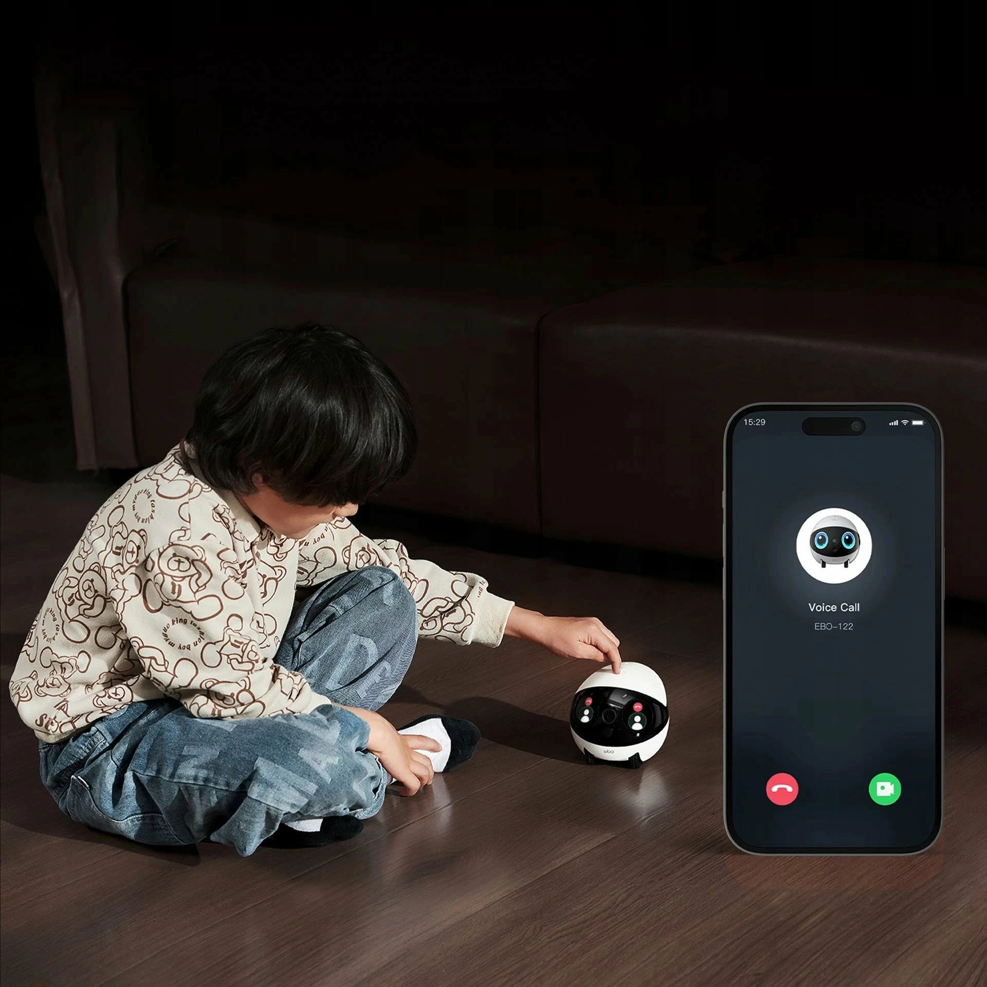Robot shoqërues për shtëpi EnaBot EBO AIR 2 Plus, kamerë 3K, Wi‑Fi, bateri 5000 mAh, vjollcë