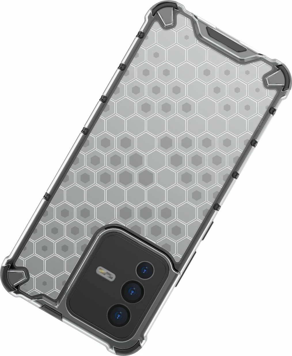 Mbështjellës Hurtel honeycomb për Vivo V23 5G, i zi