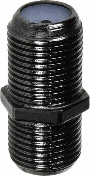 Adapter F-F Maclean MCTV-904, lidhës koaksial/satelitor, 1 copë, nikel i zi