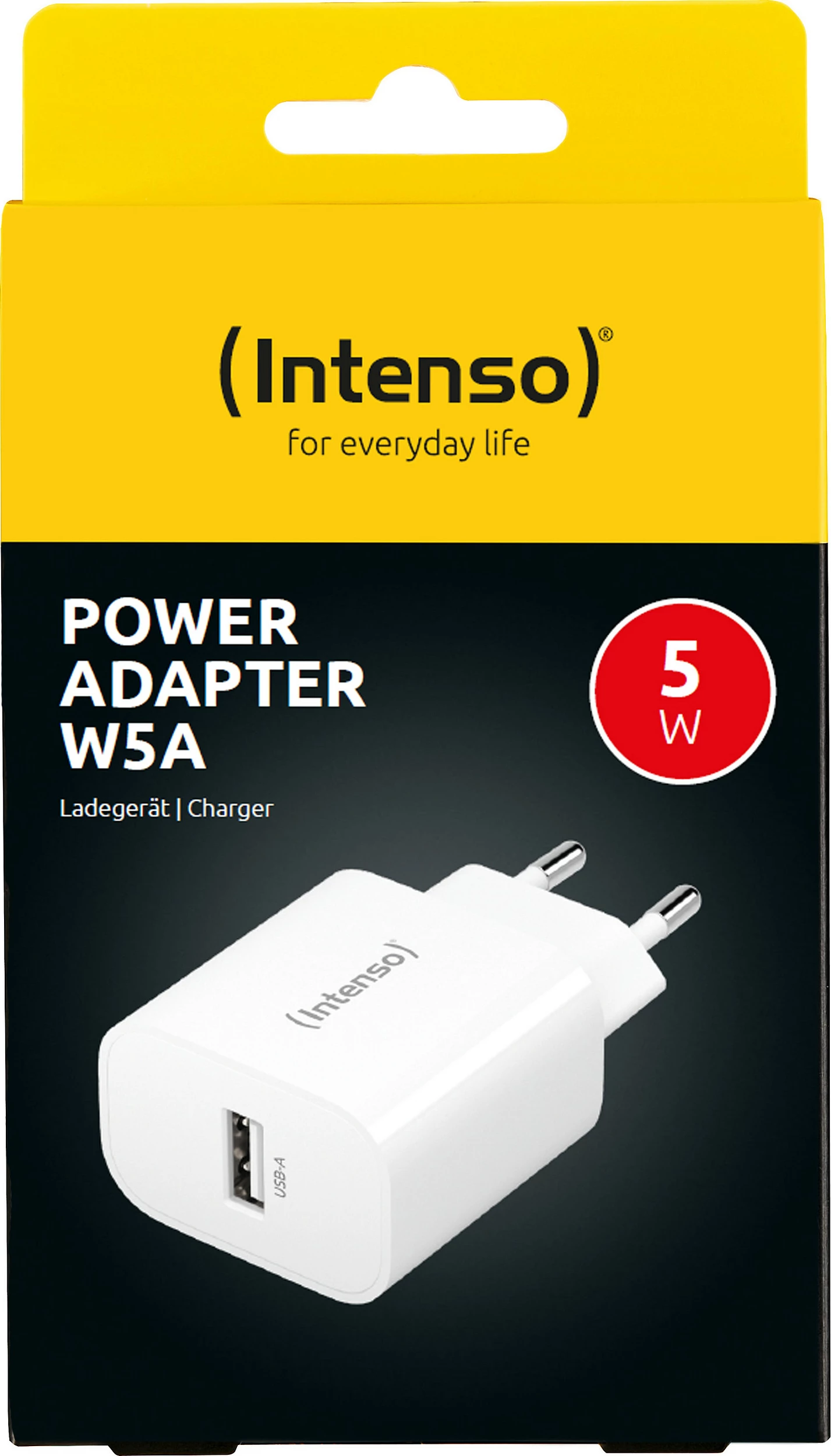 Karikues muri Intenso W5A, 1x USB-A, 5W (5V/1A), i bardhë