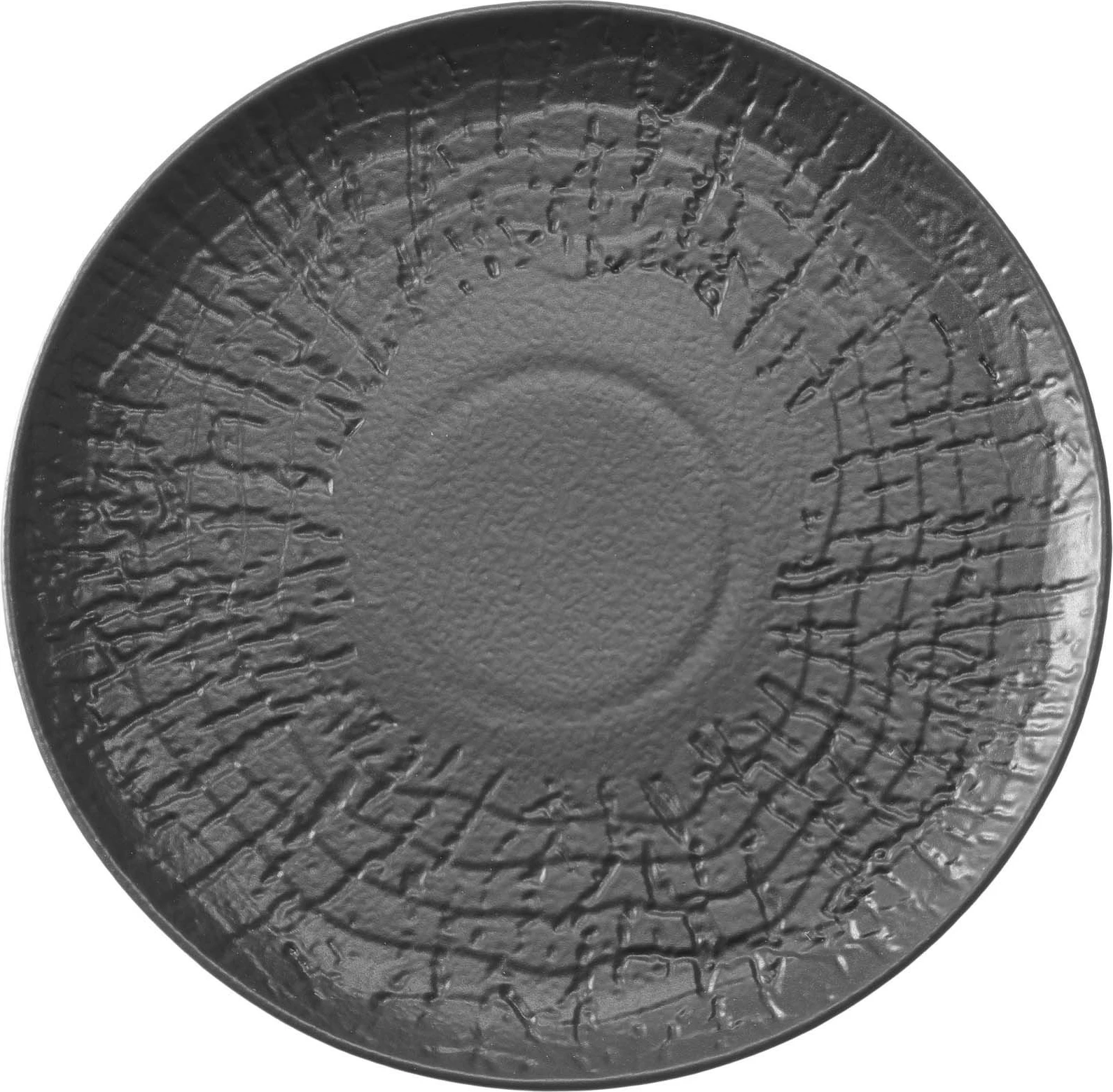 Pjatë e sheshtë Fine Dine Crust Ø230 mm, e zezë, set 3 copë
