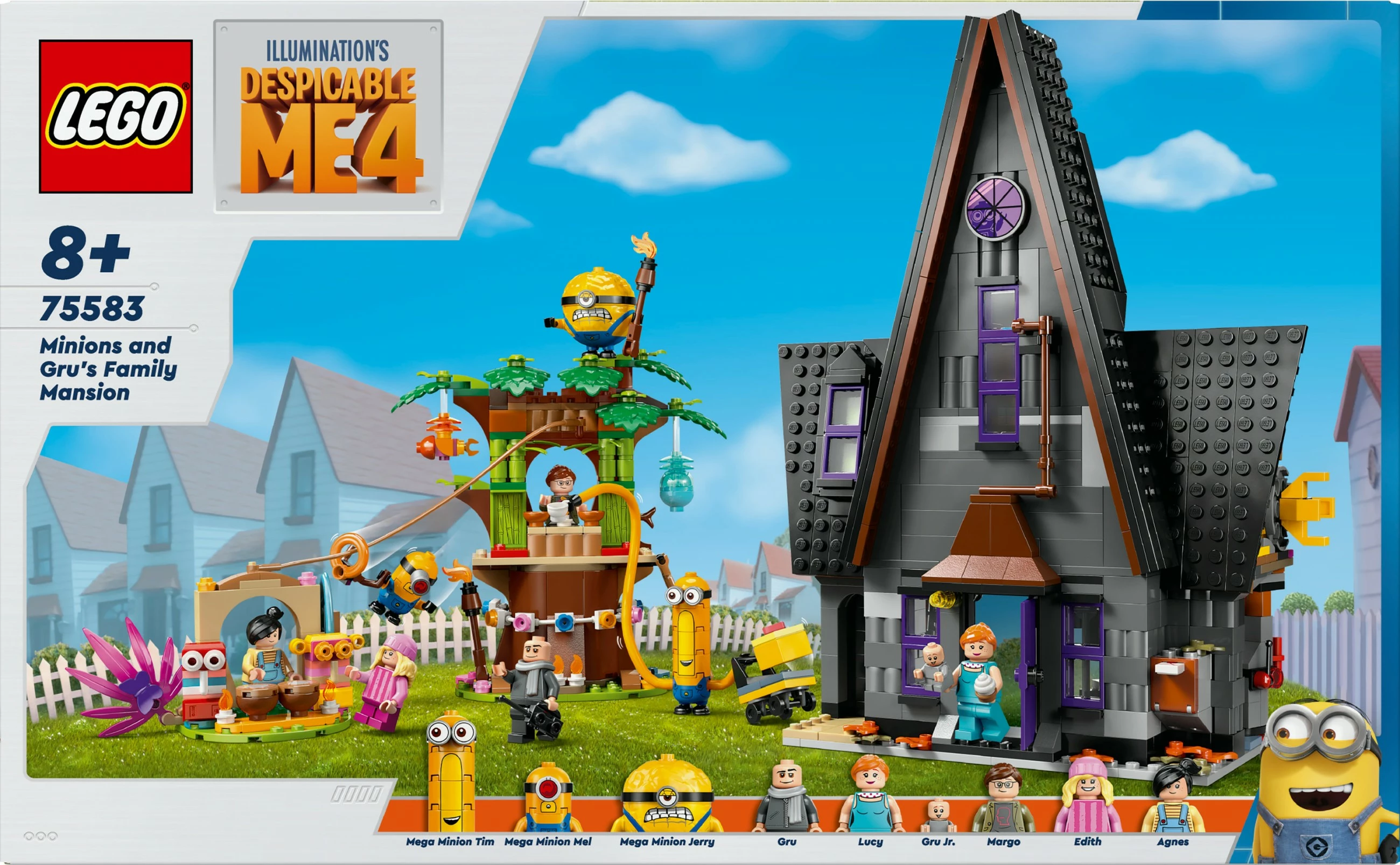 Set ndërtimi LEGO Minions dhe Shtëpia e Familjes së Gru-së, 868 pjesë, 1.31 kg