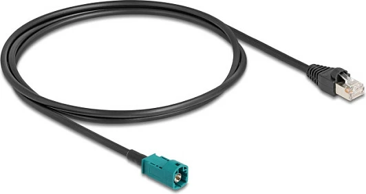 Kabllo DeLOCK HSD Z në RJ45, 1 m, e zezë/blu