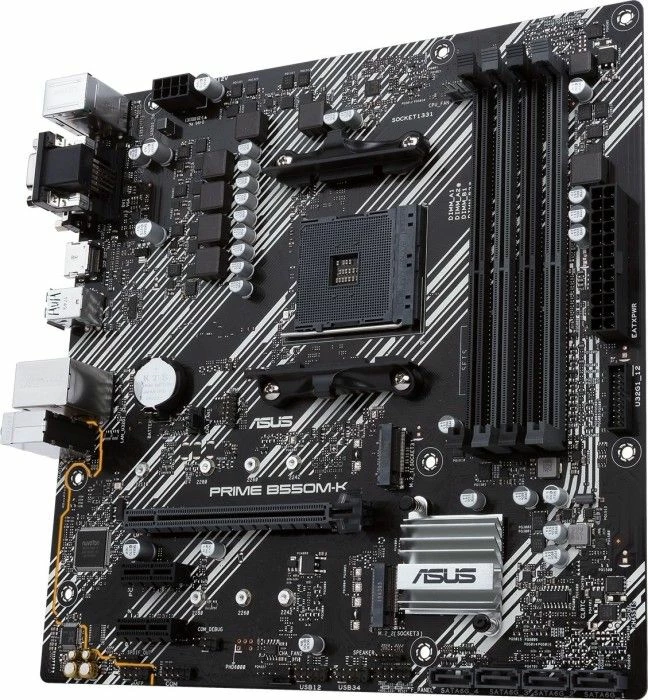 Pllakë amë Asus PRIME B550M-K, B550, mATX, 128GB DDR4
