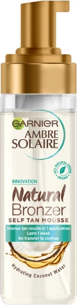 Mousse për vetënxirje trupit Garnier Ambre Solaire Natural Bronzer për femra, 200ml