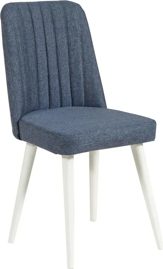 Set tavoline me karrige të zgjatshme (3 copë), Skye Decor, Vina 1048, e bardhë, blu e errët