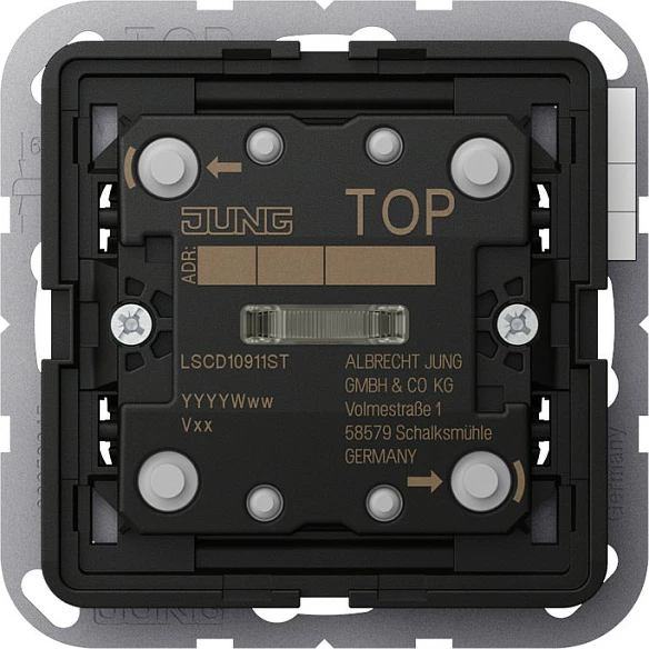 Modul Smart Home Jung LSCD10911ST, plastik, për brenda, i zi
