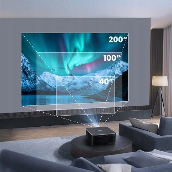Projektor Yaber K3 Full HD 1080p 1600 ANSI, Google TV, Wi‑Fi 6, JBL 15W, i zi