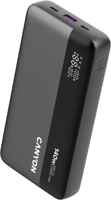Power bank CANYON PB-240 25000mAh PD 140W me display, Dark Grey