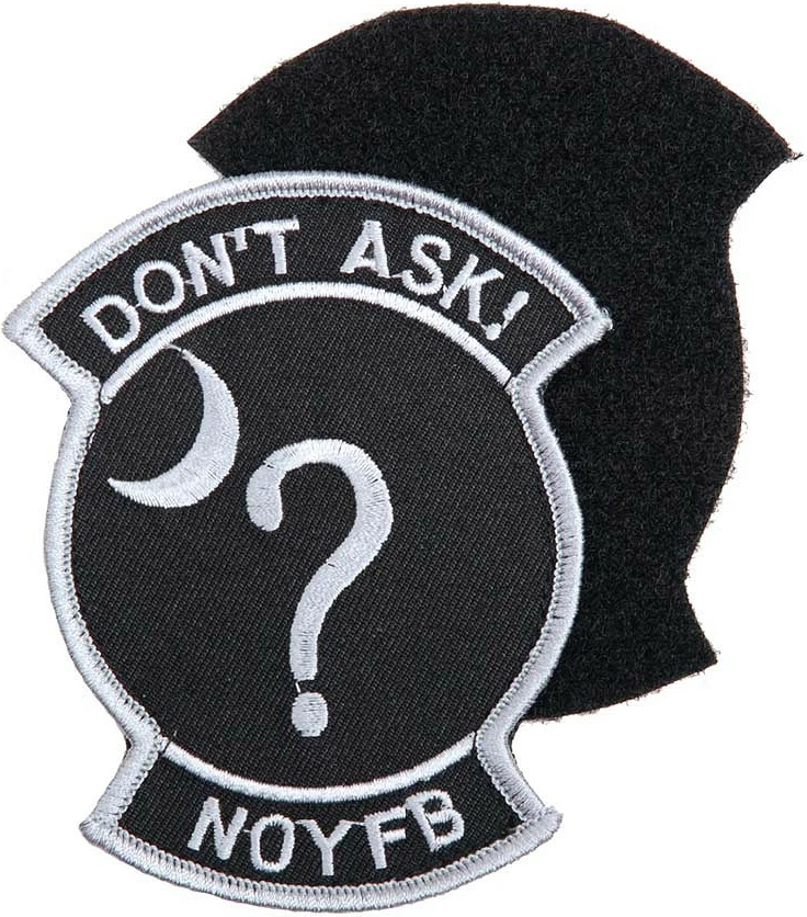 Emblema pëlhure Fostex Garments Patch don't ask with hook and loop #1061