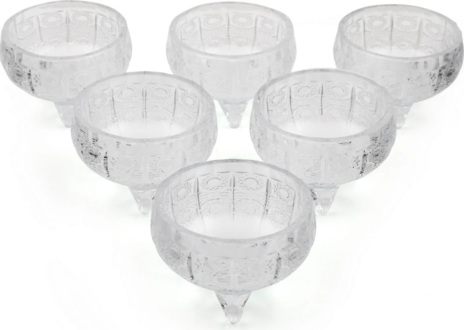 Set tasash prej qelqi (6 copë), Hermia Concept, İP-AHE6B - Eye Plain