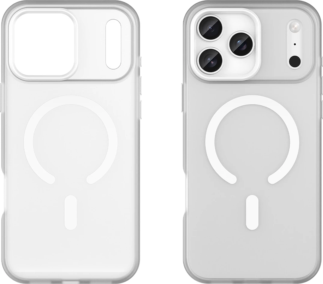 Mbështjellës Hurtel Magnetic Abrasive për iPhone 17 Pro Max, MagSafe, Bardhë mat