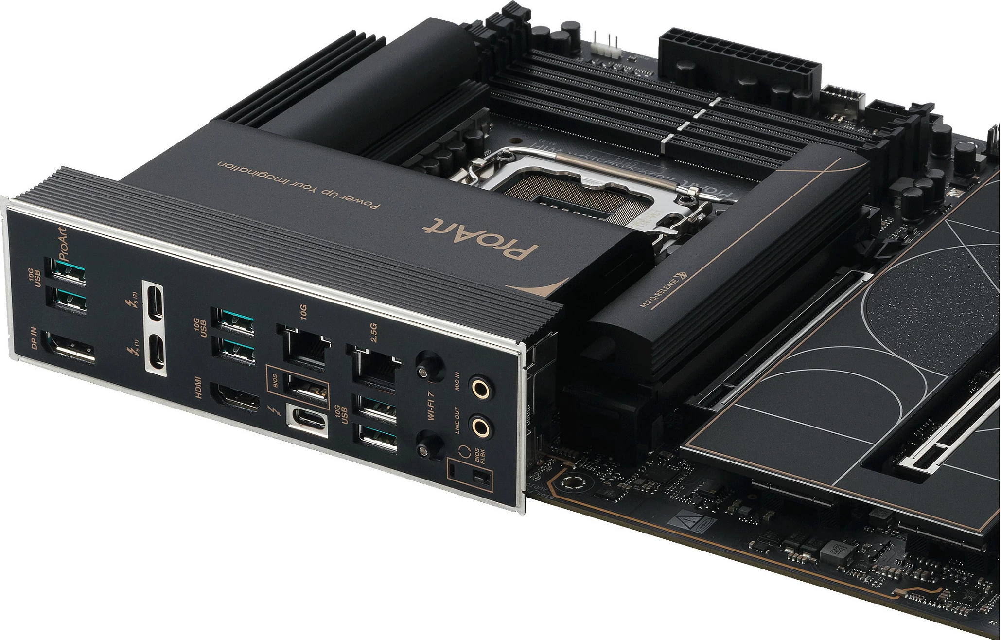 Pllakë amë ASUS PROART Z890-CREATOR WIFI, Intel, LGA 1851, DDR5-SDRAM, 192 GB, e zezë