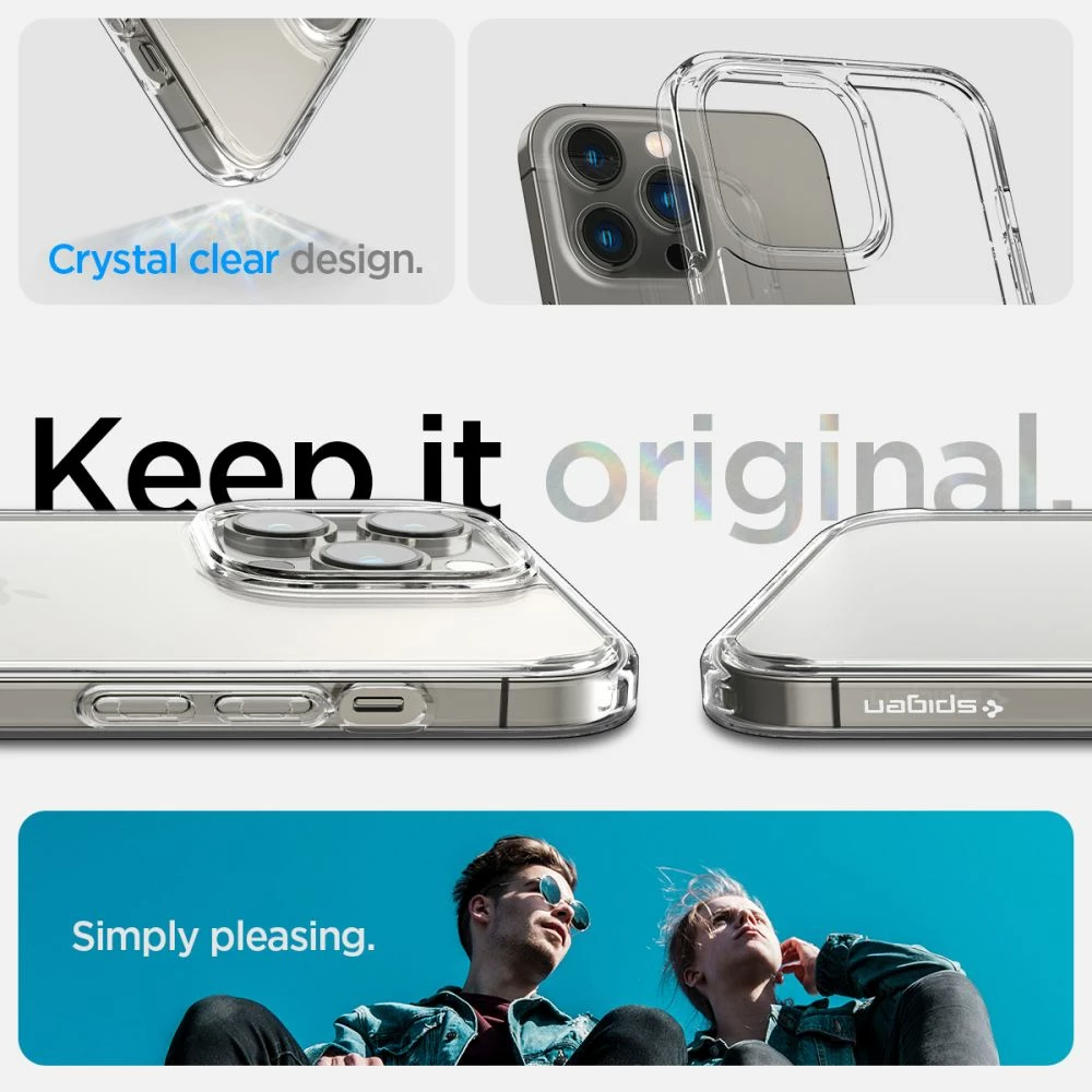 Mbështjellës Spigen Ultra Hybrid për iPhone 14 Pro Max, Transparent