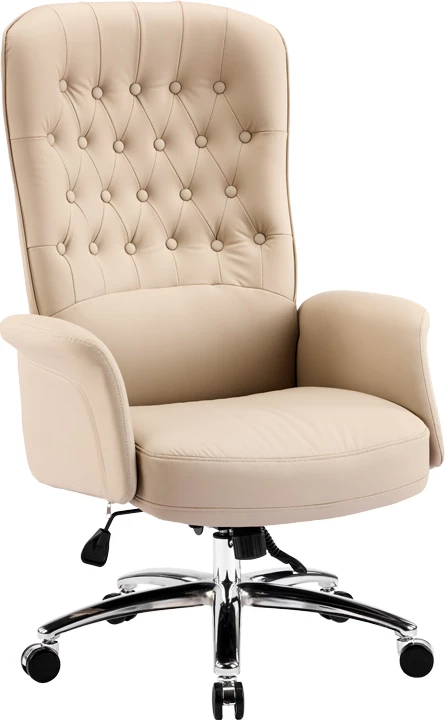 Karrige menaxheri për zyre, ngjyrë bezhë, Kaline, 69x79x115-123cm