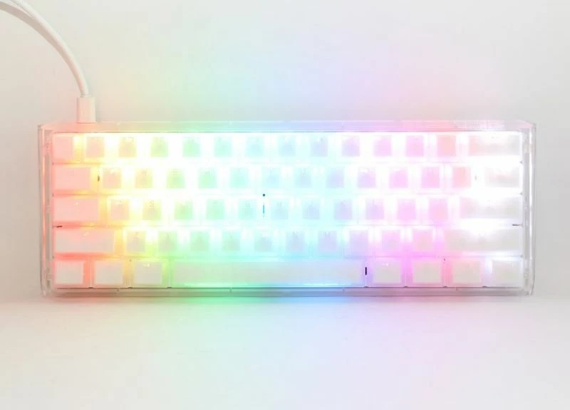 Tastierë gaming Ducky One 3 Aura White Mini, e bardhë